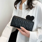 Бумажник, длинная небольшая дизайнерская сумка через плечо, вместительный и большой кошелек