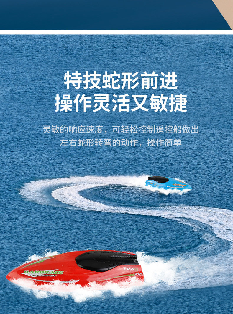 Лодка на электро-, радиоуправлении s1新品迷你2.4g遥控船高速无线快艇双电机大动力竞速儿童水上玩具