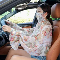 Медицинская маска, белая накидка