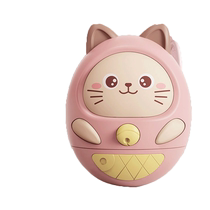 Tumbler educational toys for boys and girls nursery rhymes to soothe infants and young children can bite the kitten soft ear glue to amuse the baby