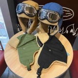Зимняя брендовая шапка подходит для мужчин и женщин, утепленные очки, в корейском стиле