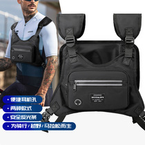 24 new Korean style cool functional workwear cycling backpack trendy fashion personalized vest bag multi-functional tactical bag