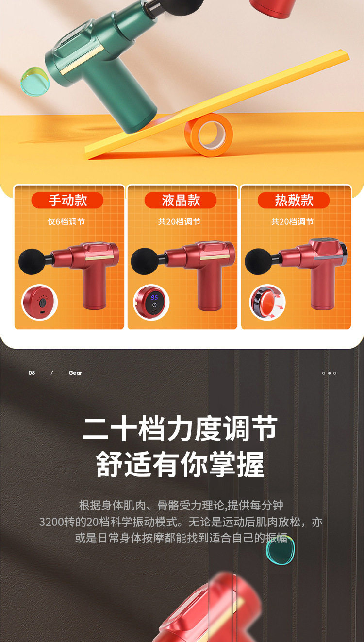 Массаж пушка 筋膜枪mini肌肉按摩器颈肌膜放松器健身震动专业级电动多功能迷你 CARTELO