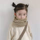 Children's scarf autumn and winter Korean style plaid knitted scarf