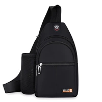 Стиль три черных [боковая сумка с водой T -образной молнией]