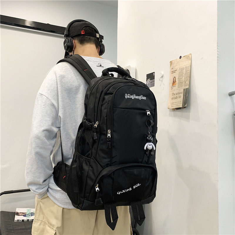 Oversize outdoor sports Shoulder Bag Men Fashion Tide Card College Students Double Shoulder Bag 17 Inch Computer Travel Bag Women