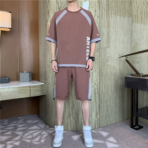 Tide, футболка с коротким рукавом, летний комплект для отдыха, оверсайз