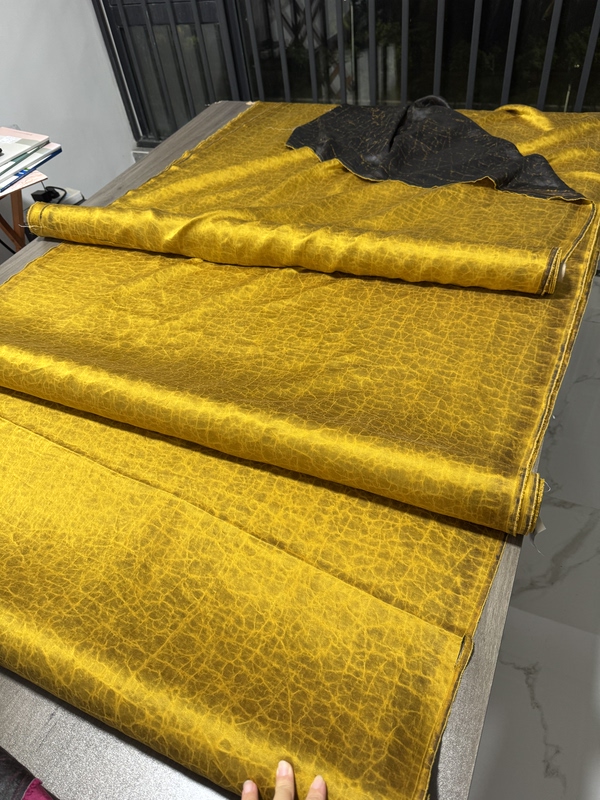 Xiangyun Silk Plain Satin Turtle Gold Color 112 Width 29 Momme 100% Mulberry Silk 218/Yard Xiangyun Silk Plain Satin Turtle Gold Color 112 Width 29 Momme 100% Mulberry Silk 218/Yard
