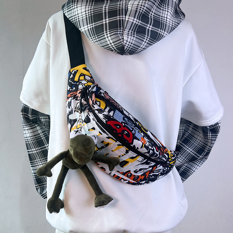 Crossbody Bag for Men, Niche Design, Trendy Bag for Men, Japanese Style Chest Bag, Crossbody Shoulder Bag, Student Waist Bag