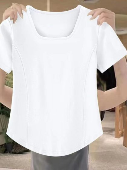 特大码300斤胖mm宽松显瘦上衣240遮肚藏肉女装200夏季百搭短袖t恤