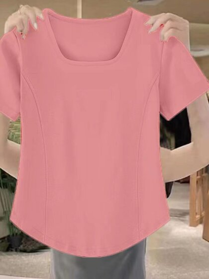 特大码300斤胖mm宽松显瘦上衣240遮肚藏肉女装200夏季百搭短袖t恤