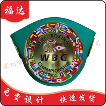 金腰带 冠军 拳王跆拳道泰拳WBC WLF 武林风拳击赛事金腰带制作