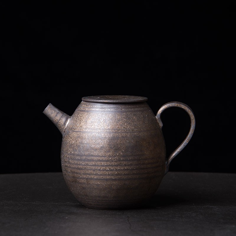Tea Rice Workshop for Clay Gold Glazed Teapot Ceramic Filter Tea Maker Day Style Small Number Tea Maker Kongfu Tea With Single Pot