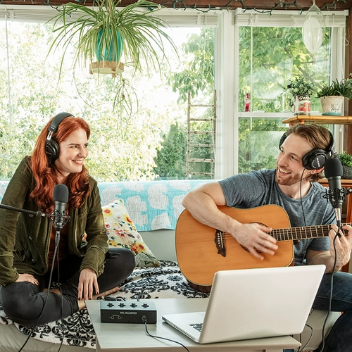 M-Audio M-Track Duo Professional Гималайская запись USB-гитарная звуковая карта компьютерная аудио-интерфейс