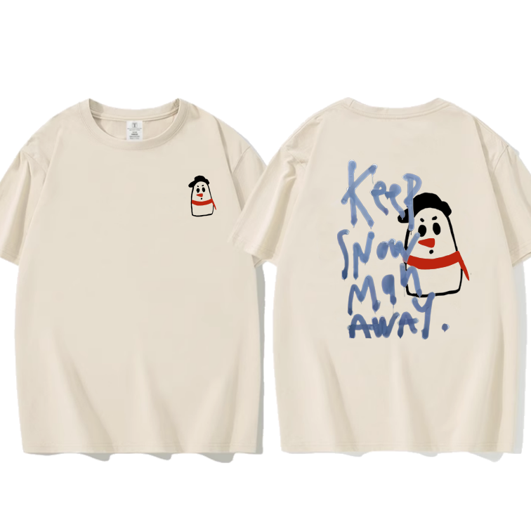 Thai Drama Lingorm Kung Lingling Keeps Silent, Xue Ren Chen Meiling Same Style Short-Sleeved T-Shirt for Men and Women, 2026 New Model