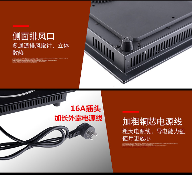 bếp từ công nghiệp đơn Đặc biệt xác thực nhà lò hai đầu công suất cao không chọn nồi đối lưu lò để bàn nhúng bếp điện gốm bếp điện từ hồng ngoại