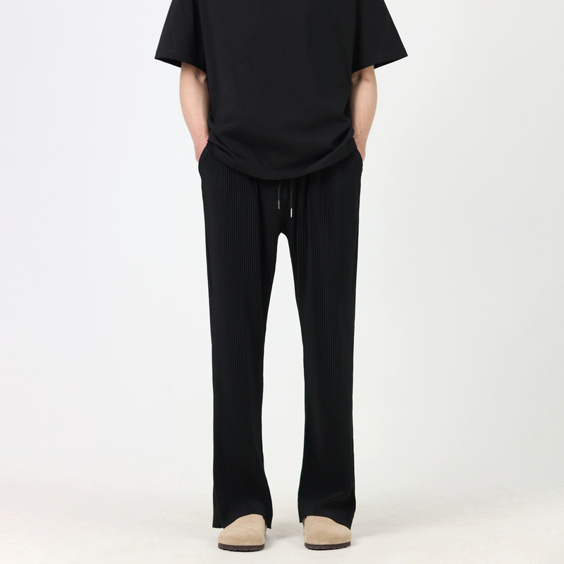 Cezphison Micro-Flared Pleated Trousers, Lazy Drape, Slimming Casual Pants, Breathable Spring and Autumn Pants for Men and Women