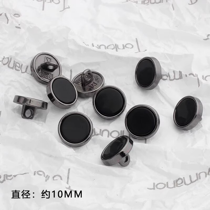 Fashionable High-End Metal Shirt Buttons, Versatile Buttons for Men and Women, Exquisite Shirt Buttons, Alloy Decorative Buttons