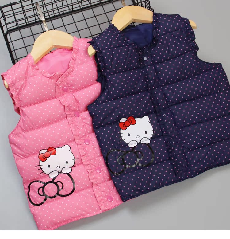 Mùa thu đông 2018 trẻ em mới xuống áo vest cotton cho bé gái vest ấm áp cho bé áo lót cotton dày áo ba lỗ bé trai