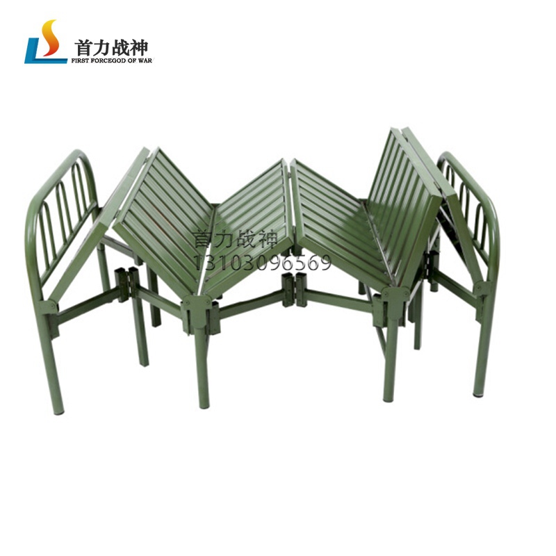 First Force Warfare God Field Six Fold Bed Dorm Single Bed Iron Bed Frame Folding Bed Linen Bed Fold