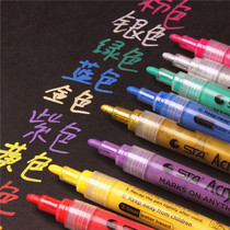  Waterproof acrylic marker pen Paint pen diy paste ALBUM growth manual Accessory pen Black card drawing tool