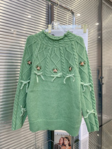 Han Milai Small Crowd Design Sense of Ancient Laziness Lazy Atmosphere small fur coat Japanese style Fancy Knitted Blouse