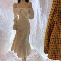 Han Milai Lotus Leaf Side Harness Fluffy Dress Skirt Woman Korean version Temperament Famous and Slim Skirt Tide 2020