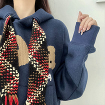 Han Milai Knit Lian Hat Fashion Acropolis Woman 2020 The new Korean version of the thick Chaodins jacket Head Autumn Winter Ladies Methodist