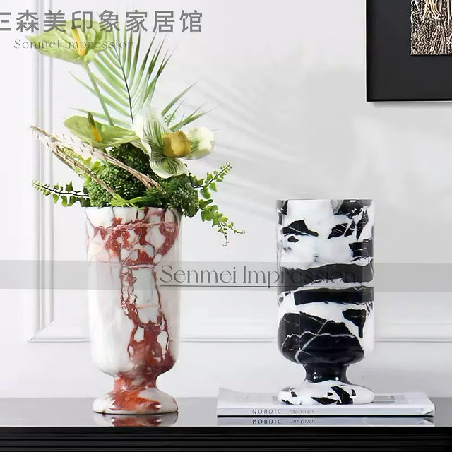 Light luxury spotted horsehair tray modern model room living room coffee table storage tray simple aromatherapy tray decoration ornament