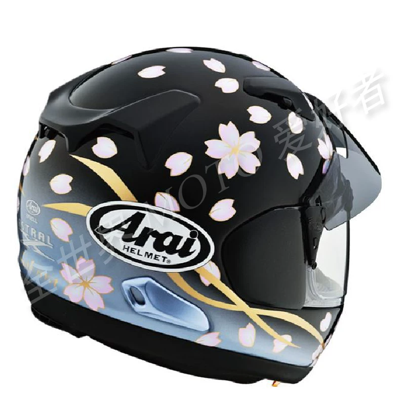 Шлем мотоциклетный полного покрытия ARAI ASTRAL-X SAKURA четырехсезонный универсальный узор с вишневым цветом
