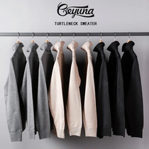 Anti-season Geyuna Japanese quality thick turtleneck sweater Korean slim knitwear black men and women base shirt tide