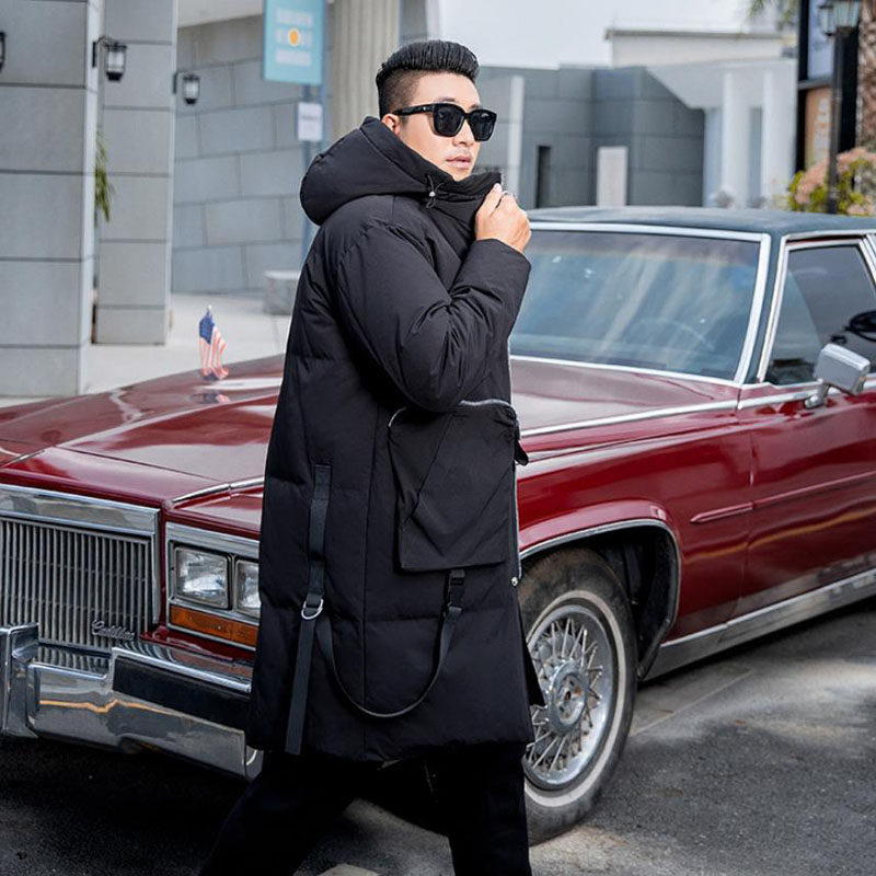 Winter Fat Sub-down clothes for men Step up Gats Extra Large Long version Tide Fat Teens Students Tide Cards Big Clothes 260 catty