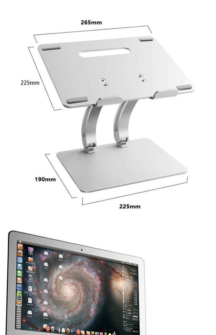 Máy tính xách tay đứng đốt sống cổ máy tính để bàn nâng khung gấp di động máy tính Apple tản nhiệt tăng cơ sở - Phụ kiện máy tính xách tay túi đựng laptop asus