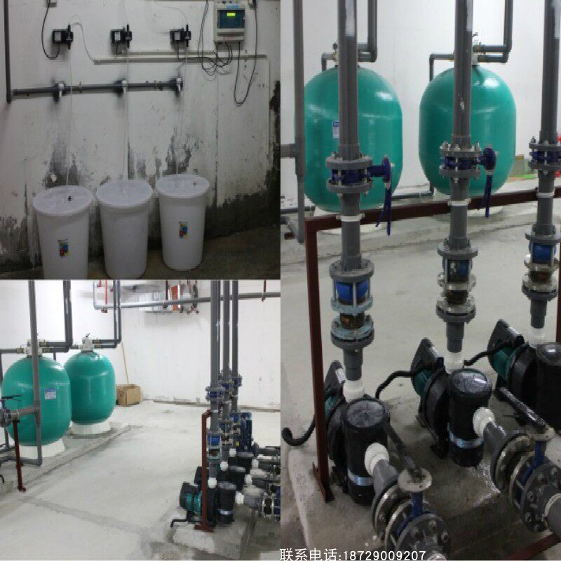 Swimming pool water purification circulating water treatment equipment manufacturer glass fiber sand tank filter high-precision sand tank customized