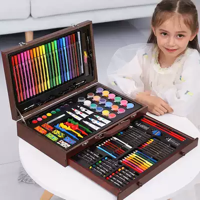 Children's painting set Painting tools Primary school brush color pen gift box Art school supplies Customizable LOGO