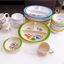 Full 38-day home Childrens melamine cutlery bowls tray water glass suit