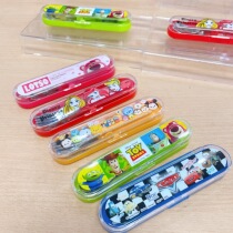 Export Day Uni Dijia Cartoon Toys Total Mobilization Car Strawberry Bear Princess Fork Spoon Box Cutlery Suit