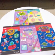 Export outside single large Ben several hundred Sticker Cartoon Dinosaur Kid Sticker Book Toy