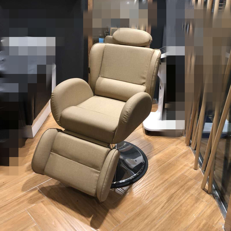 Hairdresse Shop Silk Domain Raised Hair Chair Men's Large Chair Can Put Down Beauty Hair Chair Hairdresse Chair Hairdresse Chair Oil Pressure Chair