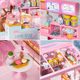 Ruolai Super World Chuying Teahouse handmade DIY cabin educational building blocks assembled toys children's birthday gift