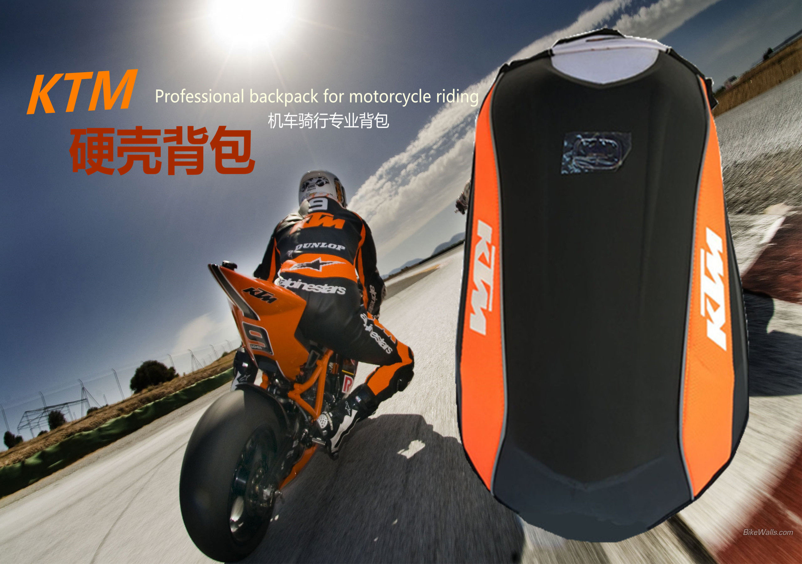New OGIO backpack rider Backpack Kawasaki Waterproof Motorcycle Backpack Hardshell KTM Double Shoulder Backpack Ride-Taobao