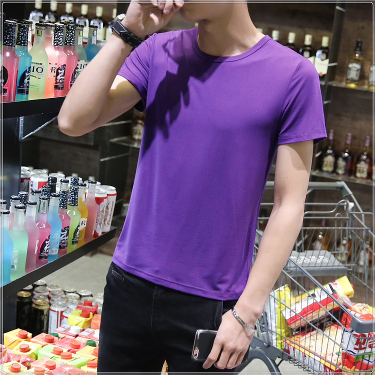 Mùa xuân và Mùa Thu Thanh Niên Đáy Áo Phương Thức Dài Tay Áo T-Shirt Màu Rắn Nam Mùa Hè Nửa Tay Áo Tùy Chỉnh Bảo Hộ Lao Động Bảo Hộ Lao Động Bán Buôn