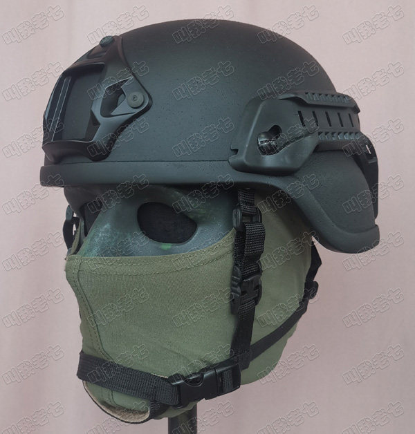 Thickened ABS tactical MICH2000 helmet WENDY suspension version bicycle outdoor off-road riding helmet black