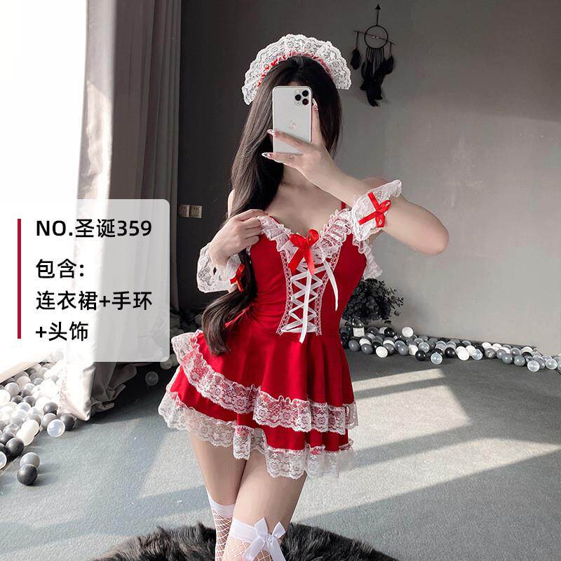 jk制服加工定制 圣诞节服装成人女小麋鹿圣诞节日派对装扮圣诞老人套装cos舞台服