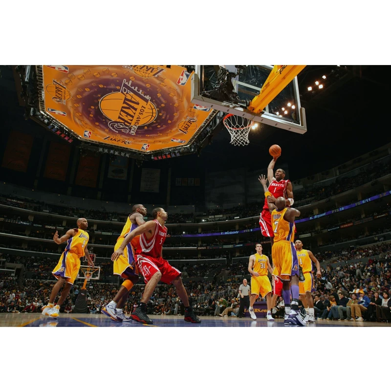 Basketball poster, microphone on wall, souvenir, custom-made
