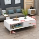 Bàn cà phê Bắc Âu Tủ TV đặt đơn giản và hiện đại hình chữ nhật phòng khách kích thước nội thất căn hộ bàn cà phê gỗ rắn - Bộ đồ nội thất kệ phòng khách