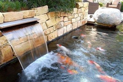 Flowing water wall fountain lights water feature fish pond decoration stainless steel outlet flowing water rockery cascade waterfall fake