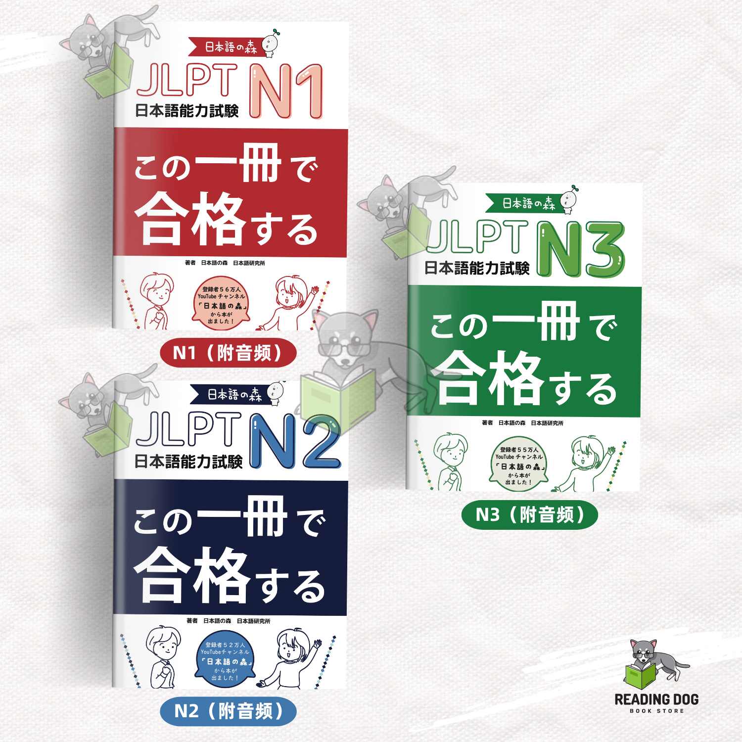 N3 JLPT 日本語能力試験3級対策「総まとめ」5冊セット N4試験