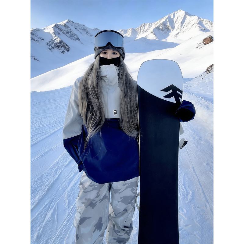 Snow Season Camouflage Fleece-Lined Ski Suit Set, Waterproof and Warm, Niche Outdoor Men's and Women's Ski Clothing with Snow Skirt Snow Season Camouflage Fleece-Lined Ski Suit Set, Waterproof and Warm, Niche Outdoor Men's and Women's Ski Clothing with Snow Skirt
