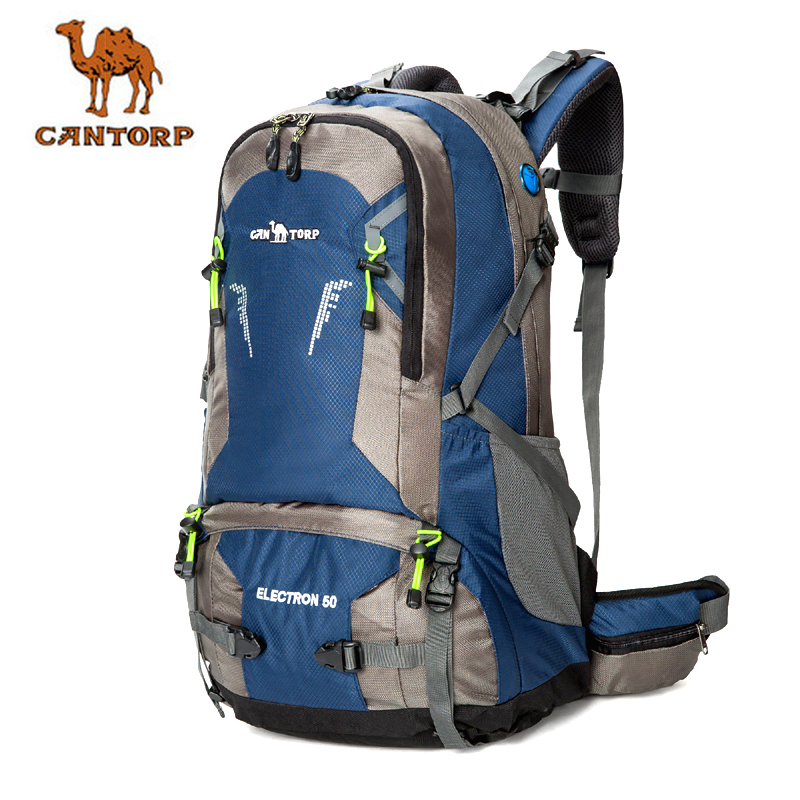 Camel mountaineering bag Outdoor travel travel bag Men's and women's shoulder bags Hiking and cycling bags Outdoor backpacks 40L 50L